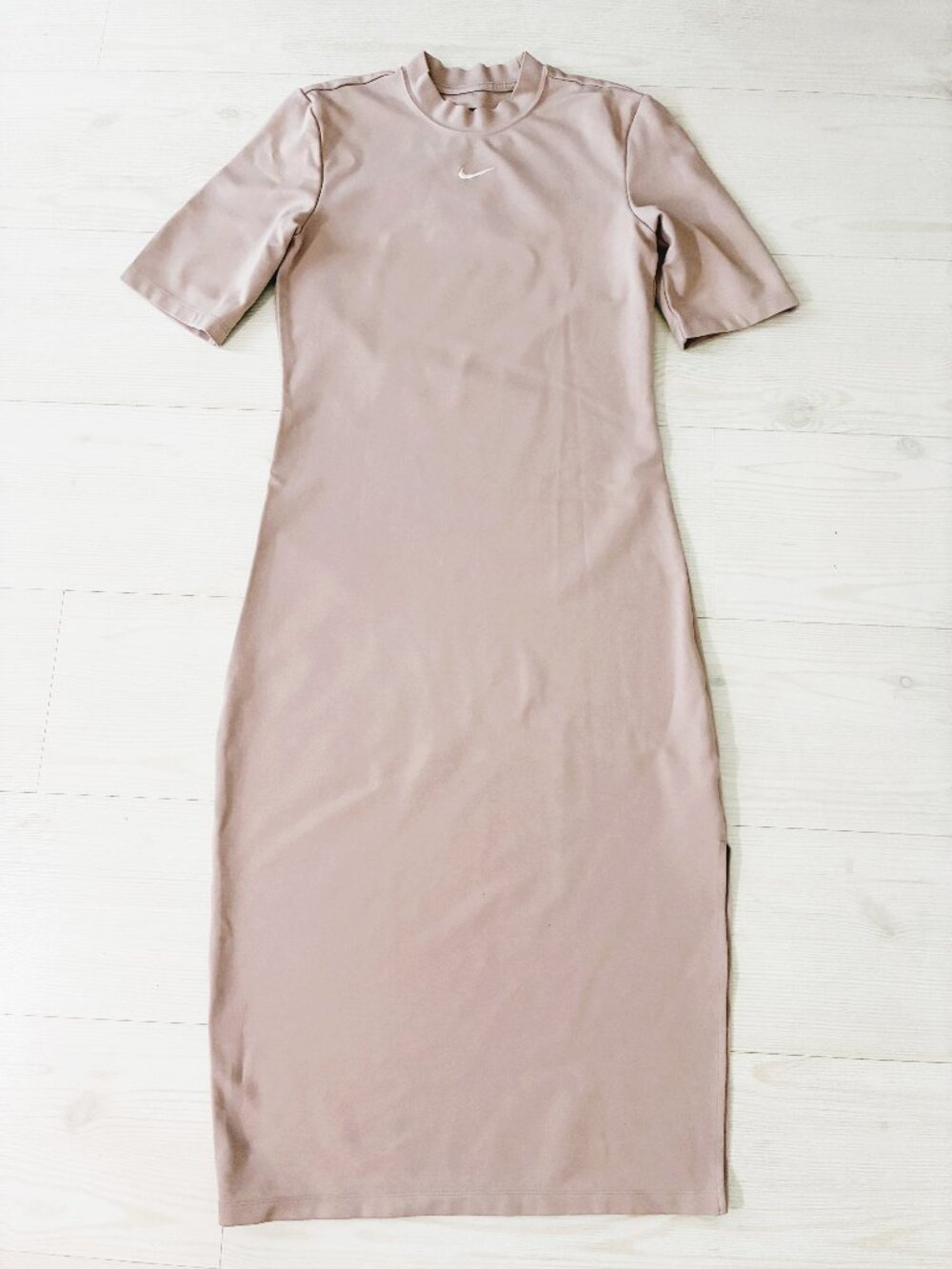 Nike Sportswear Essential Tight Midi Dress Diffused Taupe Women's Medium DV87